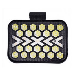 Proiector LED Off Road Alb + Galben mod secvential si flash 12V/24V de 4 Inch Putere 99W