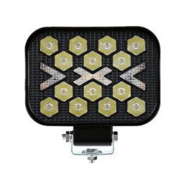 Proiector LED Off Road Alb + Galben mod secvential si flash 12V/24V de 3 Inch Putere 63w
