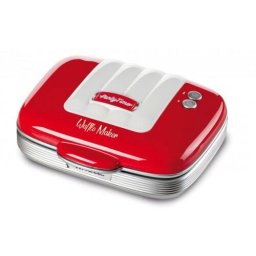Aparat Waffle/Vafe 1973WH/RED, placi antiaderente, indicator luminos, Alb/Rosu