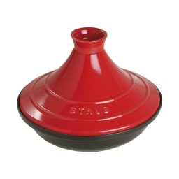 Staub Tajine 28cm round, cherry cast iron, Tagine specialities