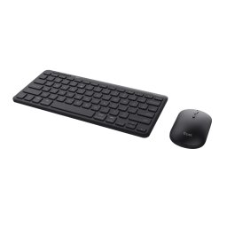 Tastatura TR-24843, USB/Bluetooth, Fara fir, Layout US, Negru + Mouse, USB/Bluetooth, Fara fir, Optic, Negru