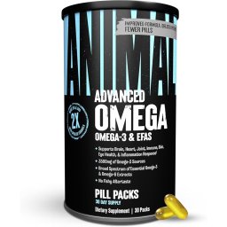 Animal Advanced Omega 3 cu CLA, GLA si ALA - Universal Nutrition - 30 pachete -