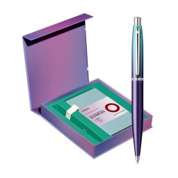 Set Pix Sheaffer VFM Expressions albastru-violet + Agenda A6 albastru deschis