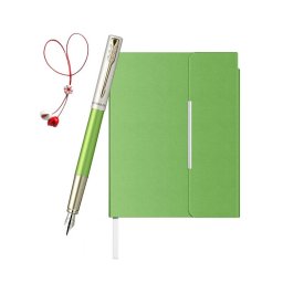 Set Stilou Vector XL Teal verde deschis + Agenda Velvet B6 verde deschis