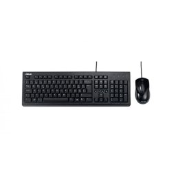 ASUS U2000 Keyboard + Mouse Kit Optical 1000DPI USB 1Y Black, 90-XB1000KM000R0- (timbru verde 0.8 lei)