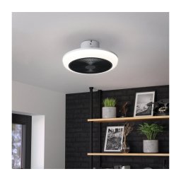 Eglo 35198-LED Ventilator de tavan SAYULITA 3xLED/8,5W/230V diam.45,5cm negru+telecomandă