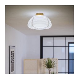 Eglo SUMMERHILL Plafonieră Ø 40 cm, 1x E27 (max. 40 W), 230 V, alb/bej