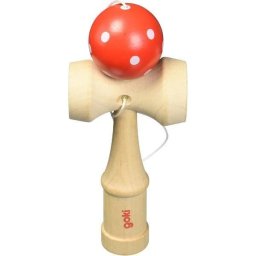 Kendama din lemn Goki cu bila rosie