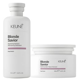 Kit pentru stralucirea si intretinerea parului blond Keune Care Blonde Savior