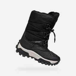 Pantofi de iarnă negri pentru băieți Geox Himalaya ABX