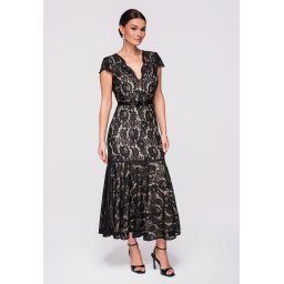 Rochie mini Angela cu guler cu volane
