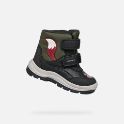 Pantofi de iarnă negri pentru băieți Geox Flanfil B Abx