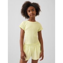 Tricou GAP cu nervuri pentru copii, pentru fete