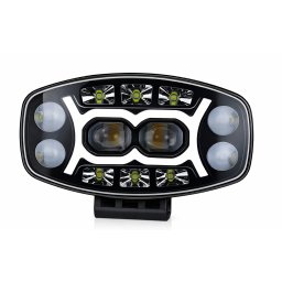 Proiector led auto Spider de 9 inch 12V/24V Off Road camion utilaje lupa alb + galben