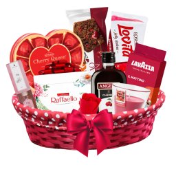 Cos Cadou – Cadouri Femei cu Dulciuri Fine și Cafea Lavazza