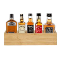 Set Cadou Miniaturi Jack Daniel's Tennessee 5 x 50 ml in Cutie de Bambus