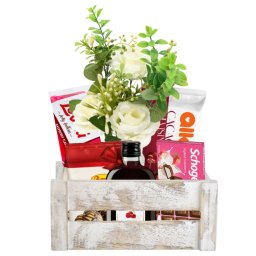 Cos Cadou Primavara cu Angelli Cherry 0.2L, Prajitura Casei Alka cu Visine