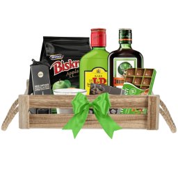 Cos Cadou Universal pentru orice Ocazie cu Ciocolata Schogetten, Biscuiti Biskrem