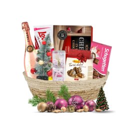 Cos Cadou Premium Menit să Impresioneze cu Delicii Alese și Decoratiune Festivă