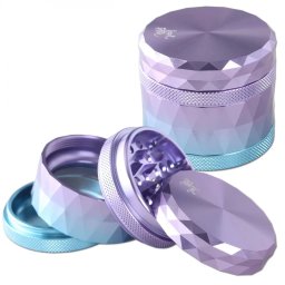 Grinder Black Leaf iridescent aluminiu purple-blue 4 Parti Ø63mm