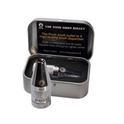 Dispenser The Posh Snuff Bullet Glont C1 cu Dozaj din Metal + Cutie (UK)