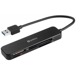 SANDBERG USB 3.0 Pocket Card Reader negru