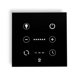 FARO 33988 - Controler tactil de perete pentru ventilatoare de tavan 230V, negru