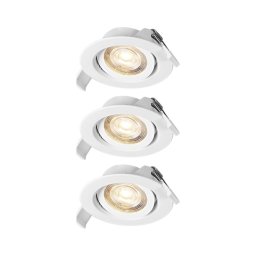 Osram - Set 3x corpuri de iluminat încastrate SPOT LED/4,9W/230V 2700K albe