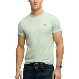 SUPERDRY T-Shirt Essential Logo Emb M1011245A j7g cameo green/red