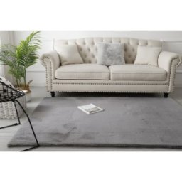 Covor Blanita Gri, Antiderapant, 160 cm x 230 cm, Soft Lop 070