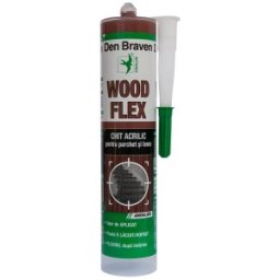Set 2 x Chit Acrilic pentru Parchet Woodflex, Wenge, 280 ml, Den Braven