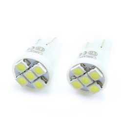 Set 2 becuri LED T10 pentru interior si portbagaj auto, 12V, 35 lm