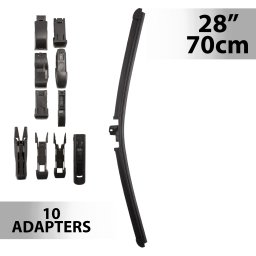 Stergator parbriz profesional 28"/70 cm Carguard, multiadaptor cu 10 adaptoare