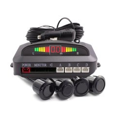 Set senzori de parcare wireless Carguard cu afisaj LED si avertizare sonora