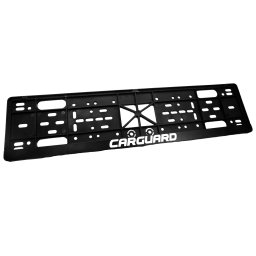 Set 2 suporti pentru numar auto Carguard, plastic flexibil, negru