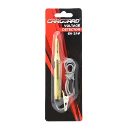 Tester de tensiune 6–24V CARGUARD cu carcasa din cupru, tip lampa de proba