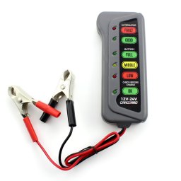 Tester baterie si alternator auto 12/24V cu indicatori LED, Carguard