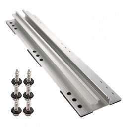 Sina de montaj în Y 32 cm din aluminiu pentru panouri fotovoltaice, cu EPDM