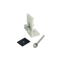 Suport tip L pentru fixare panou fotovoltaic pe acoperis de tabla, kit complet
