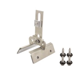 Suport reglabil din inox pentru montaj panouri fotovoltaice pe panou sandwich tip Z