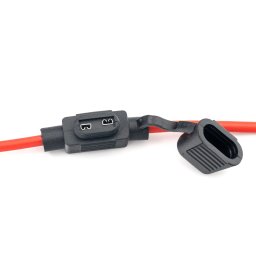 Set 5 suporturi siguranta auto MINI etanse, cablu cupru 22 cm, max 15A