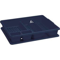 Odkvapator de vase Curver, albastru, 38x45x8,8 cm, cu suport pentru tacamuri