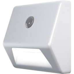 Lampa LED pentru scari Nightlux Stair alba, cu senzor miscare, 3xAAA