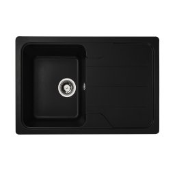 Chiuveta bucatarie granit compozit Elefant Premium Verona 7850, negru 775x495