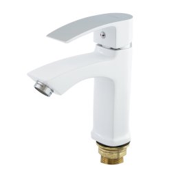 Baterie lavoar MIXXUS Magnum 001 alb/crom, monocomanda cu cartus ceramic