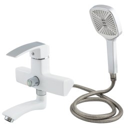 Baterie cada MIXXUS MAGNUM 009 (Euro) alb/crom, cu dus si cartus ceramic