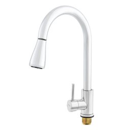 Baterie bucatarie cromata cu dus extractabil, 2 functii Champion NEO-014