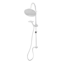 Coloana de dus 2 în 1 MIXXUS DK-002, cadru rotund, inox cromat, fara baterie