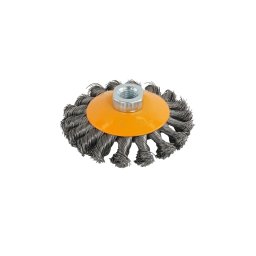 Perie de sarma conica cu noduri Rotor 100 mm, prindere M14, otel