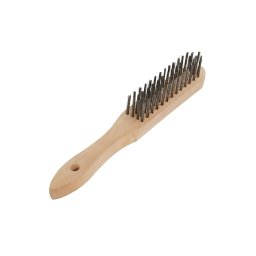 Perie de sarma manuala ROTOR din otel, cu maner ergonomic din lemn